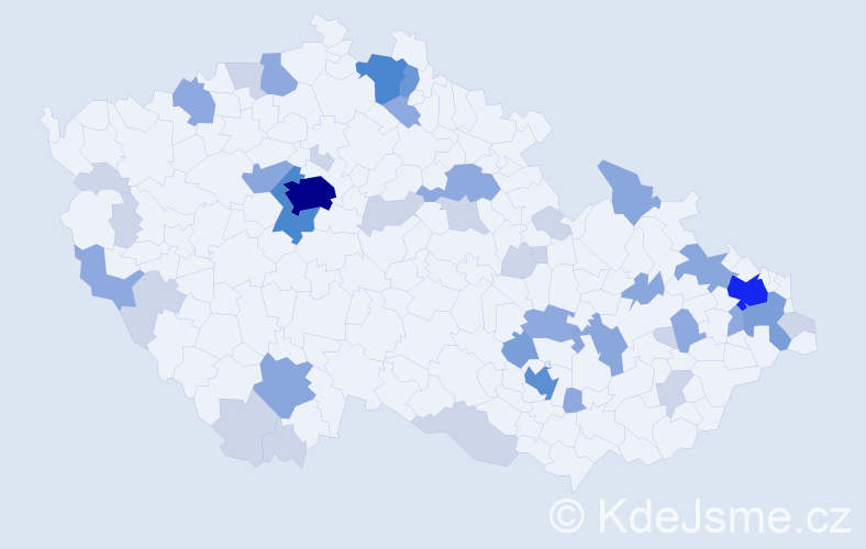 Příjmení: 'Čižmárová', počet výskytů 113 v celé ČR