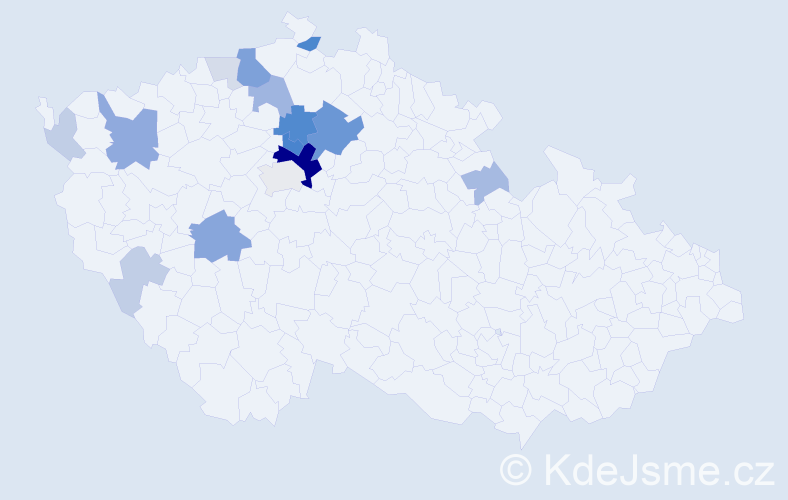 Příjmení: 'Rejzl', počet výskytů 49 v celé ČR