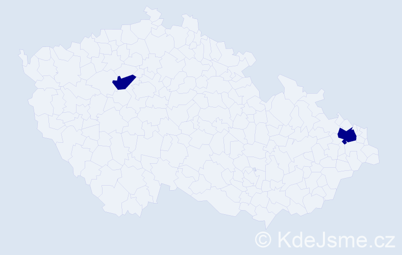 Příjmení: 'Slupska', počet výskytů 2 v celé ČR