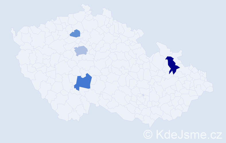 Příjmení: 'Šutko', počet výskytů 14 v celé ČR