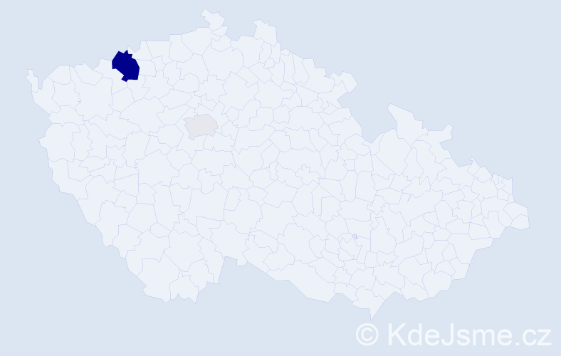 Příjmení: 'Koridze', počet výskytů 6 v celé ČR