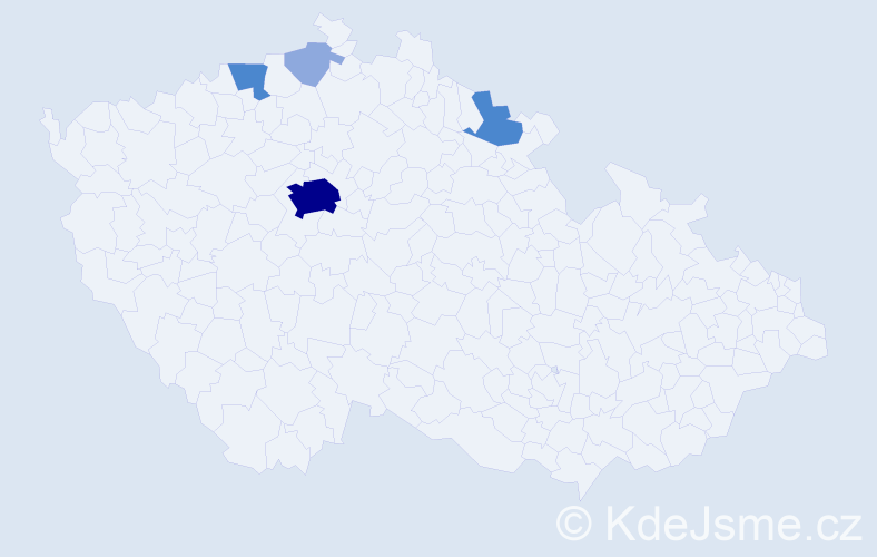 Příjmení: 'Druckerová', počet výskytů 10 v celé ČR