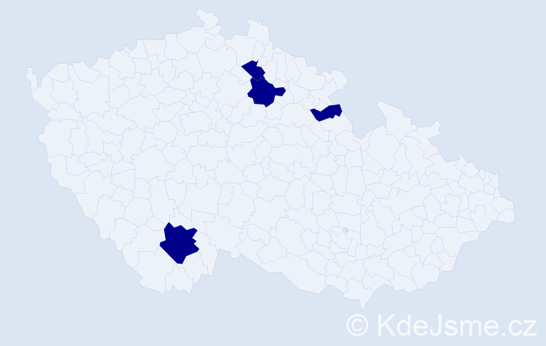 Příjmení: 'Lechovská', počet výskytů 4 v celé ČR