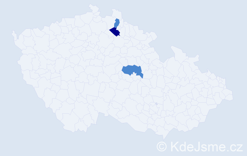 Příjmení: 'Beksa', počet výskytů 9 v celé ČR