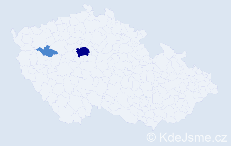 Příjmení: 'Colov', počet výskytů 4 v celé ČR