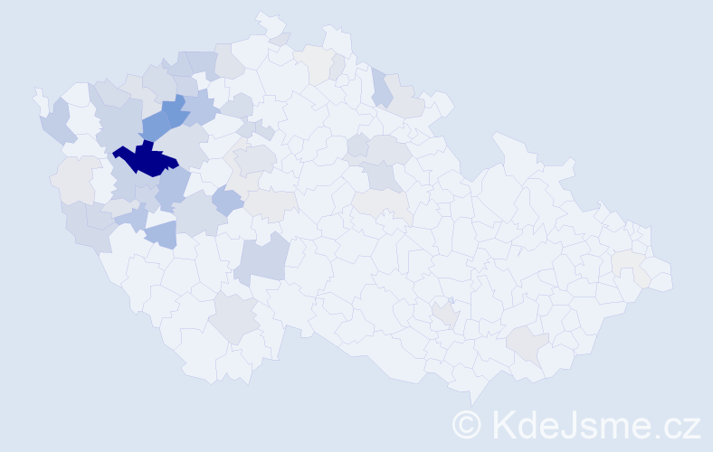 Příjmení: 'Slach', počet výskytů 208 v celé ČR