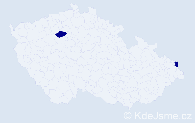 Příjmení: 'Kaczkowská', počet výskytů 4 v celé ČR