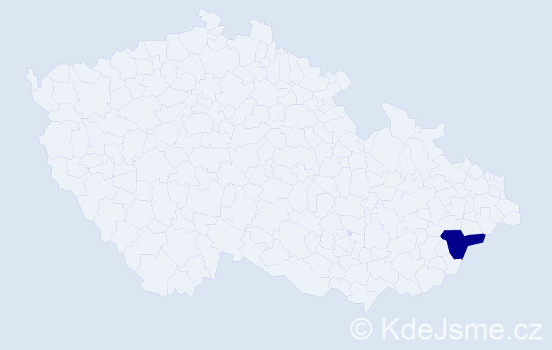 Příjmení: 'Kraščeničová', počet výskytů 1 v celé ČR