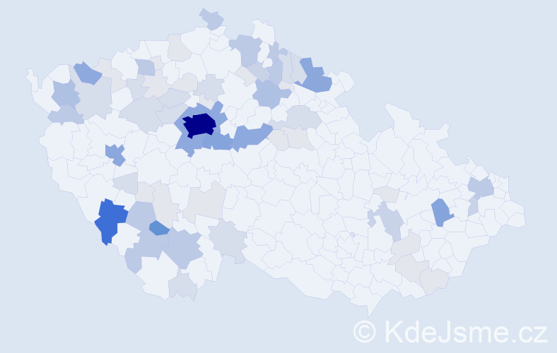 Příjmení: 'Hrabová', počet výskytů 236 v celé ČR