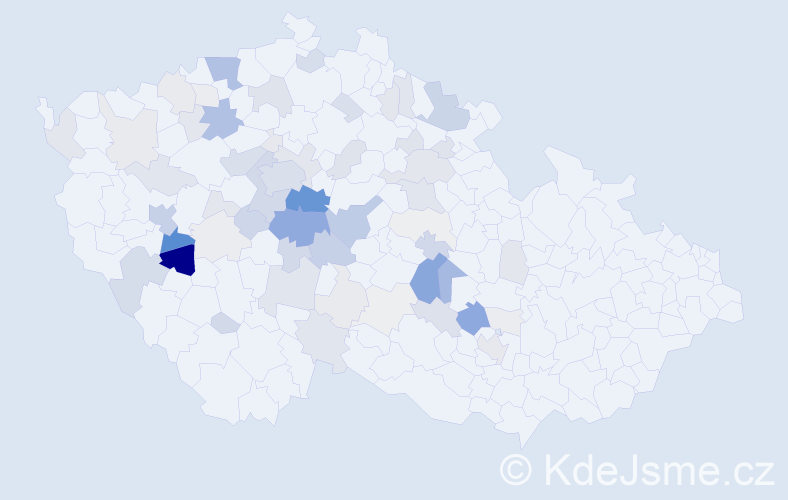 Příjmení: 'Trojánek', počet výskytů 269 v celé ČR