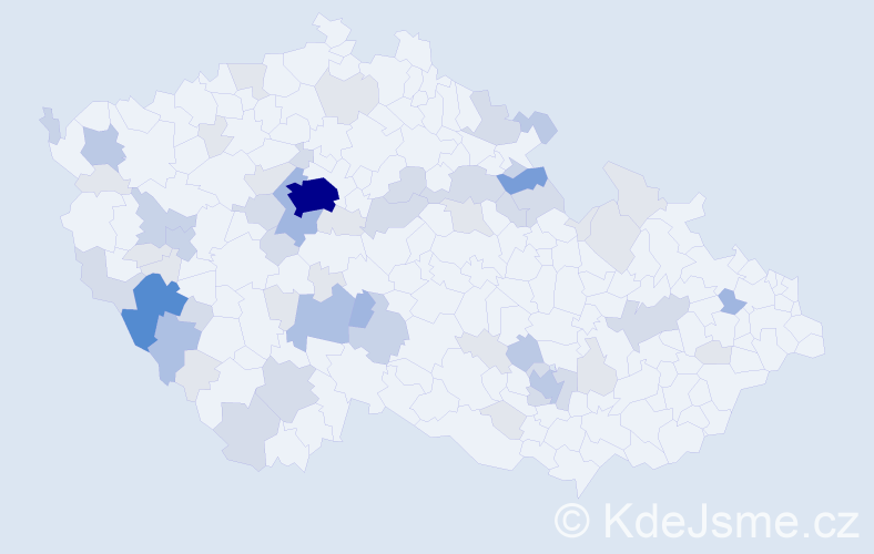Příjmení: 'Rašek', počet výskytů 175 v celé ČR