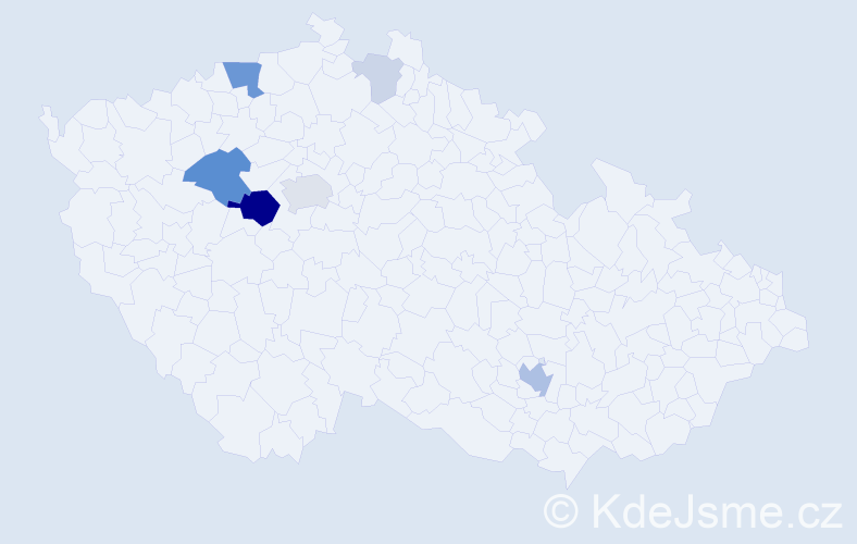 Příjmení: 'Odermatt', počet výskytů 22 v celé ČR