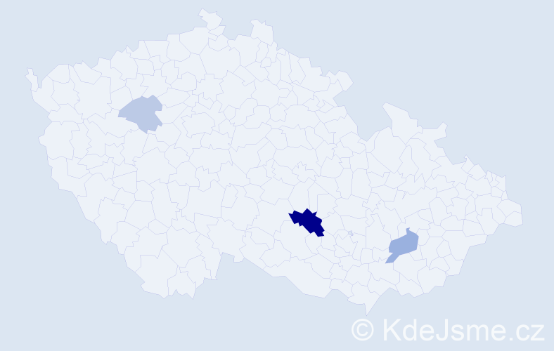 Příjmení: 'Grego', počet výskytů 9 v celé ČR