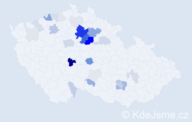 Příjmení: 'Fidrmuc', počet výskytů 109 v celé ČR