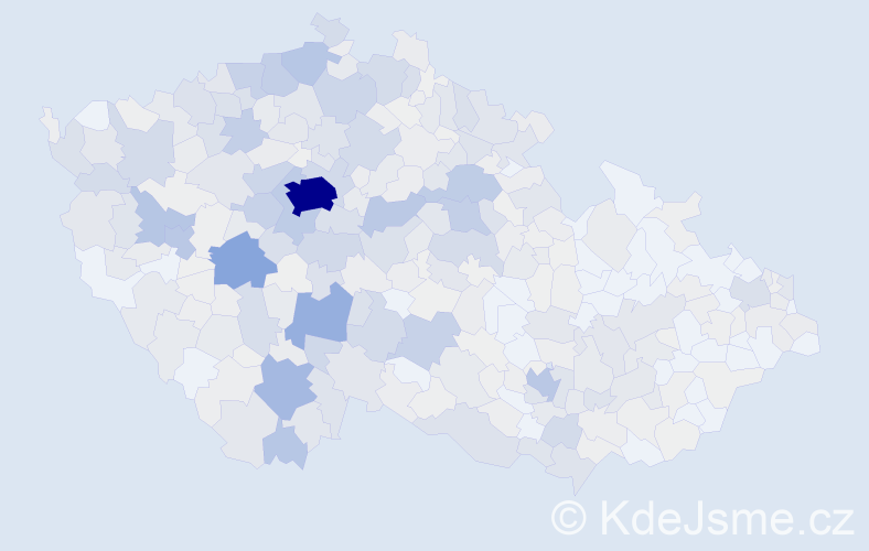 Příjmení: 'Šedivý', počet výskytů 2616 v celé ČR