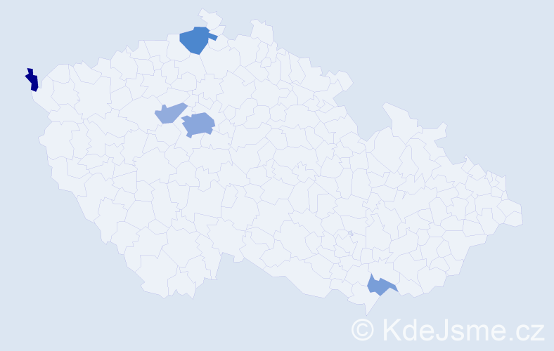 Příjmení: 'Karim', počet výskytů 13 v celé ČR