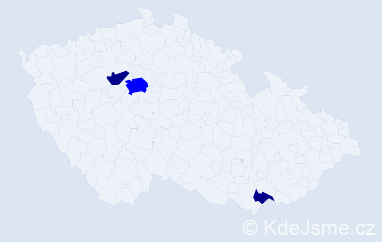 Příjmení: 'Drnáková', počet výskytů 5 v celé ČR