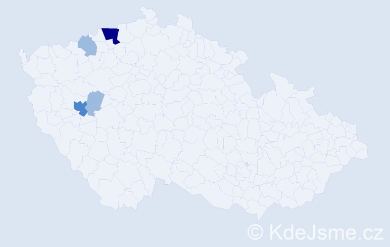 Příjmení: 'Nitschelová', počet výskytů 8 v celé ČR
