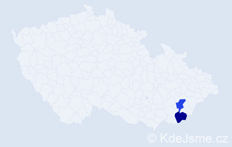 Příjmení: 'Kijania', počet výskytů 2 v celé ČR