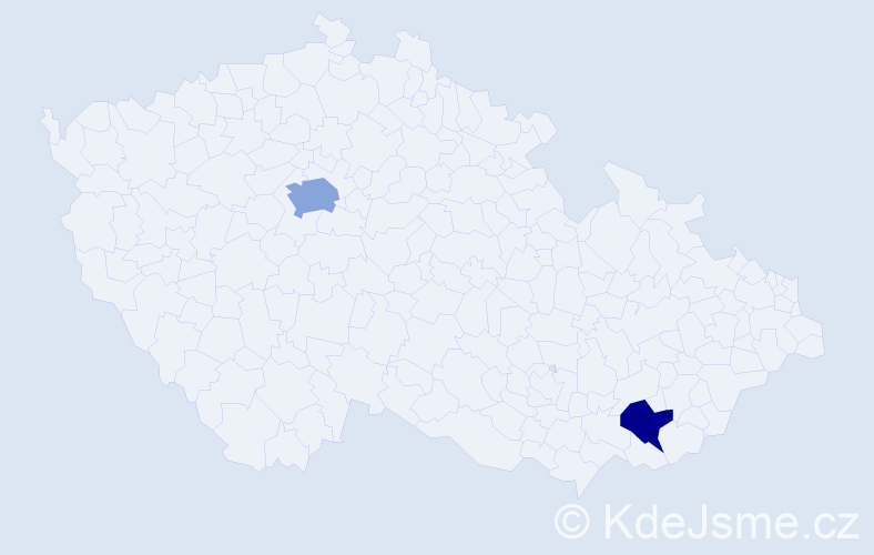 Příjmení: 'Kalaidzidisová', počet výskytů 3 v celé ČR
