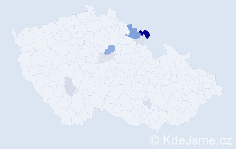 Příjmení: 'Letzel', počet výskytů 21 v celé ČR
