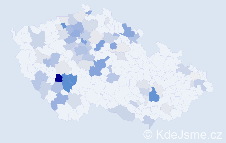 Příjmení: 'Sádlo', počet výskytů 215 v celé ČR