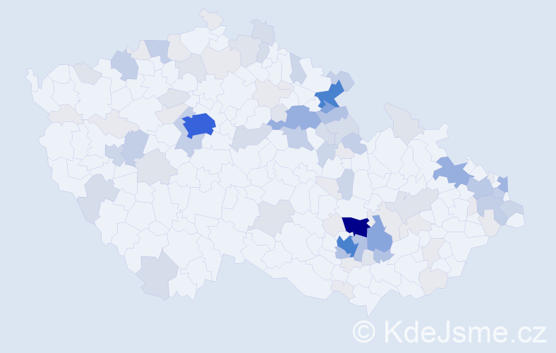 Příjmení: 'Grim', počet výskytů 352 v celé ČR