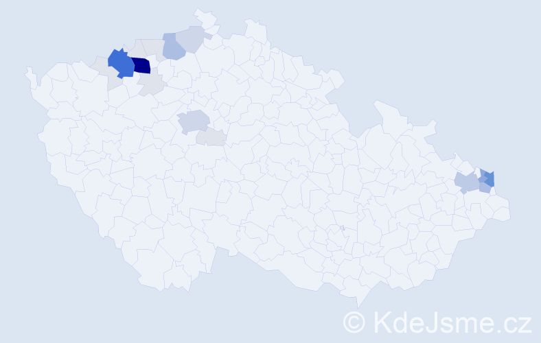 Příjmení: 'Kirvejová', počet výskytů 81 v celé ČR