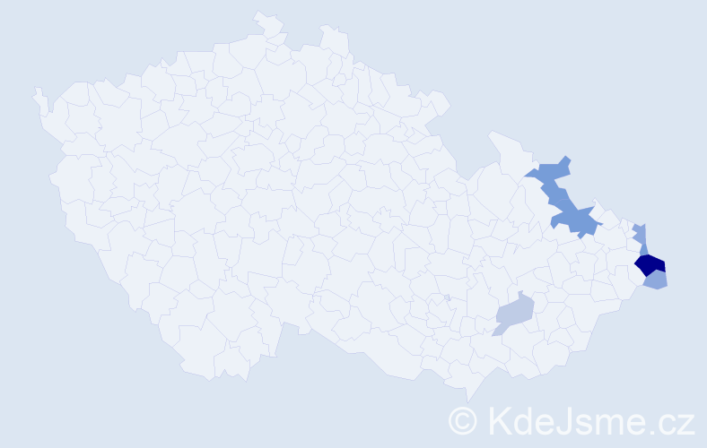 Příjmení: 'Theinertová', počet výskytů 24 v celé ČR