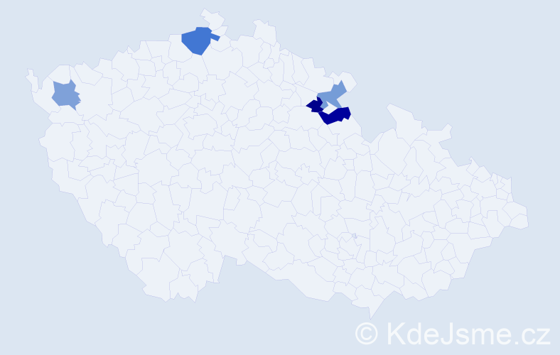 Příjmení: 'Retzerová', počet výskytů 6 v celé ČR