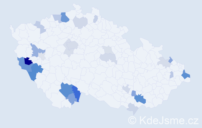 Příjmení: 'Greiner', počet výskytů 71 v celé ČR