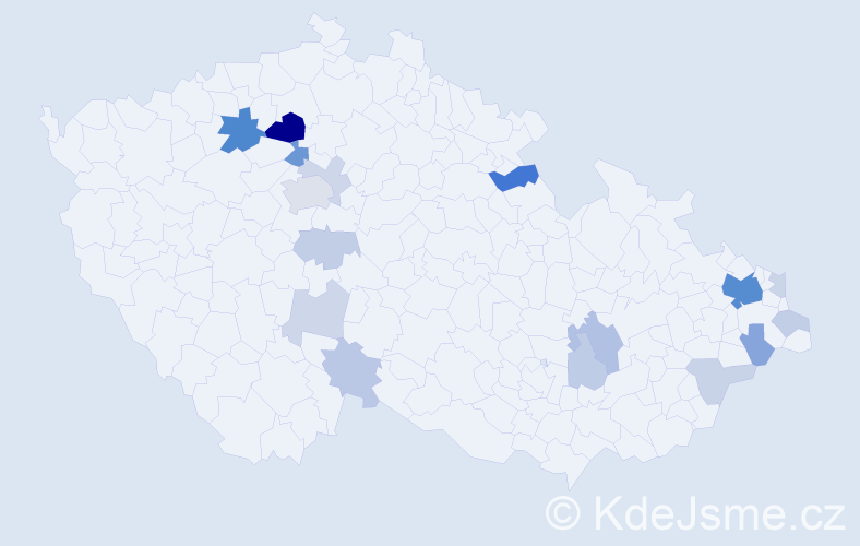 Příjmení: 'Andrašková', počet výskytů 47 v celé ČR