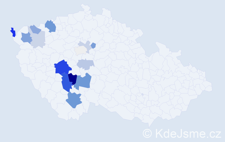 Příjmení: 'Kotápiš', počet výskytů 40 v celé ČR