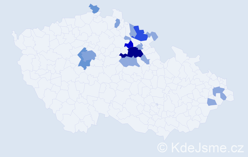 Příjmení: 'Knajflová', počet výskytů 39 v celé ČR