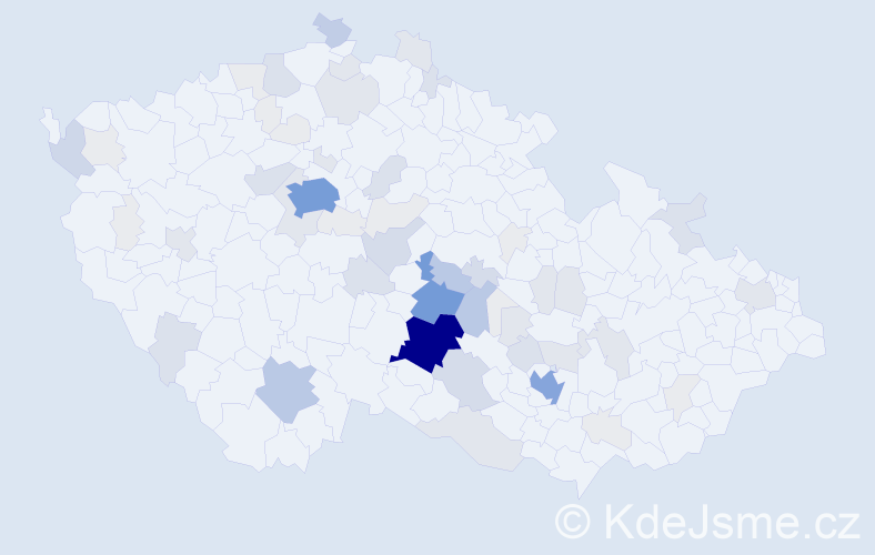 Příjmení: 'Vomelová', počet výskytů 244 v celé ČR