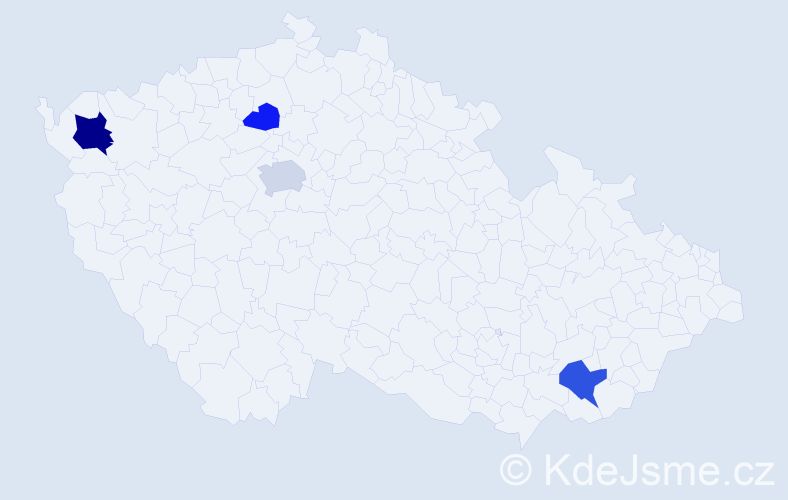 Příjmení: 'Kress', počet výskytů 8 v celé ČR