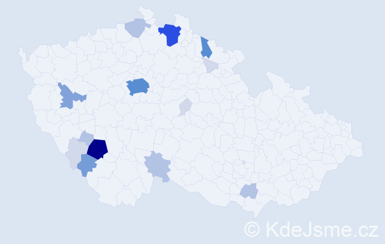 Příjmení: 'Česánková', počet výskytů 60 v celé ČR