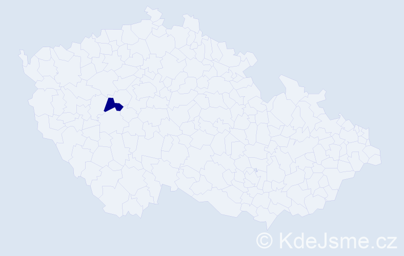 Příjmení: 'Kajdasová', počet výskytů 1 v celé ČR