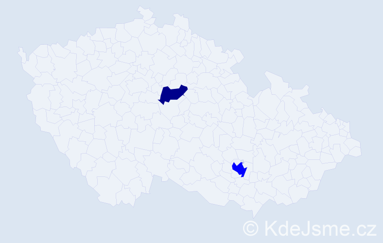 Příjmení: 'Szlendak', počet výskytů 3 v celé ČR