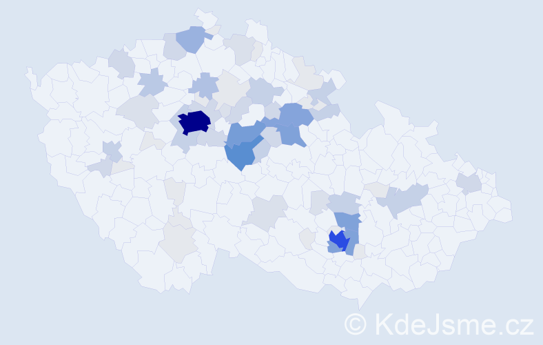 Příjmení: 'Černohlávková', počet výskytů 260 v celé ČR
