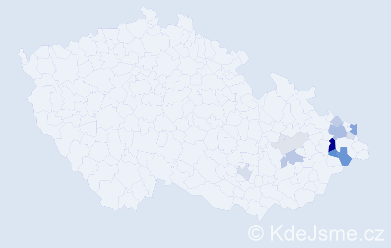 Příjmení: 'Syrková', počet výskytů 33 v celé ČR
