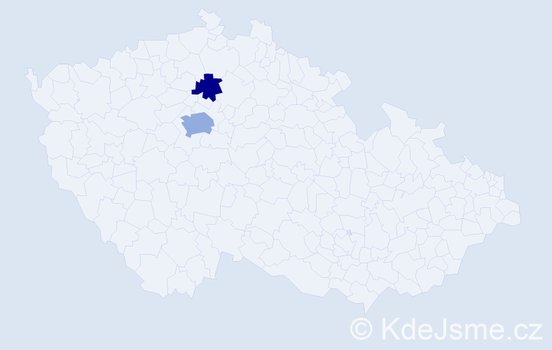 Příjmení: 'Kowandová', počet výskytů 4 v celé ČR
