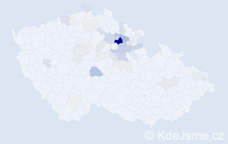 Příjmení: 'Baliharová', počet výskytů 112 v celé ČR