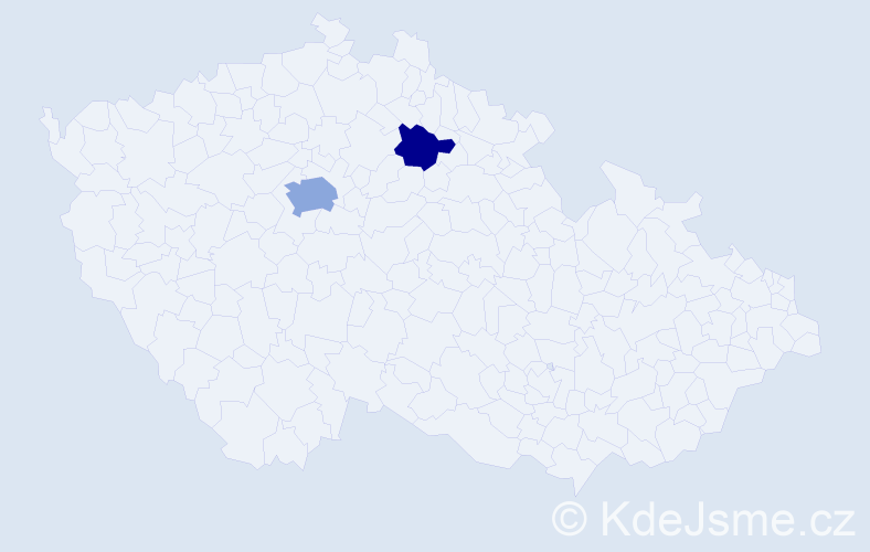 Příjmení: 'Moldoveanu', počet výskytů 4 v celé ČR