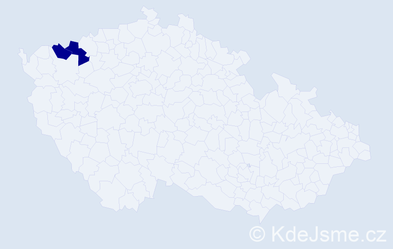 Příjmení: 'Szoboszlai', počet výskytů 5 v celé ČR