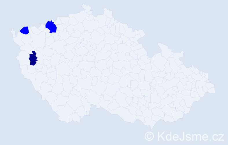 Příjmení: 'Weschta', počet výskytů 4 v celé ČR
