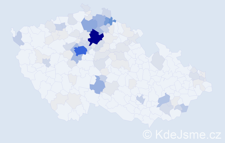 Příjmení: 'Svárovská', počet výskytů 392 v celé ČR