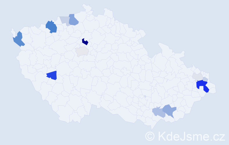 Příjmení: 'Rehwald', počet výskytů 32 v celé ČR