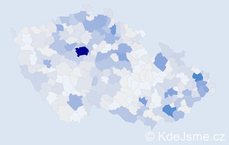 Příjmení: 'Zajíc', počet výskytů 2180 v celé ČR