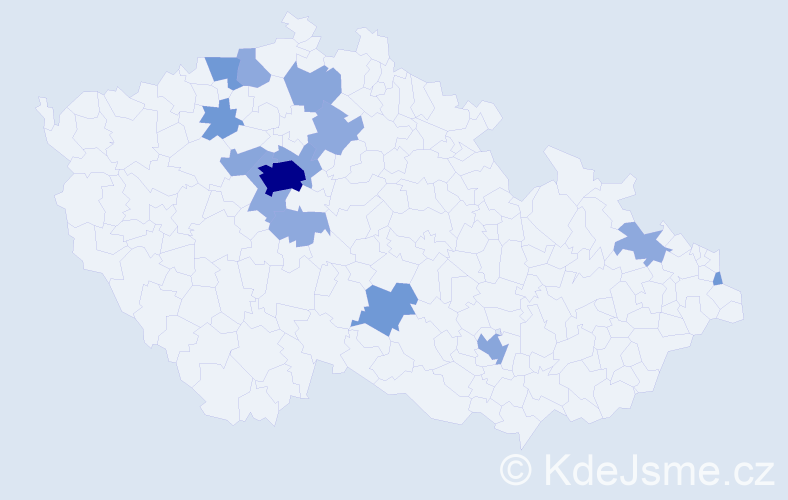 Příjmení: 'Saleh', počet výskytů 34 v celé ČR